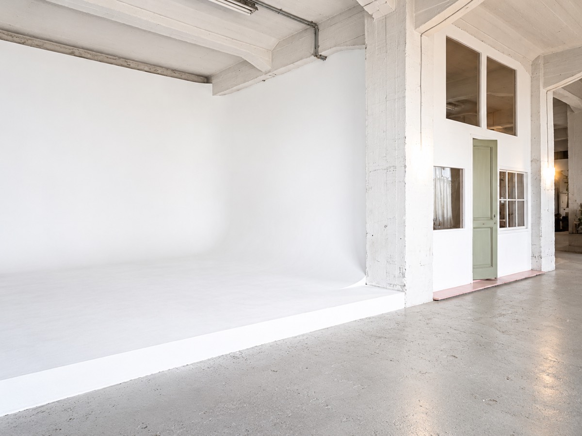 White cyclorama for photo, film and studio production